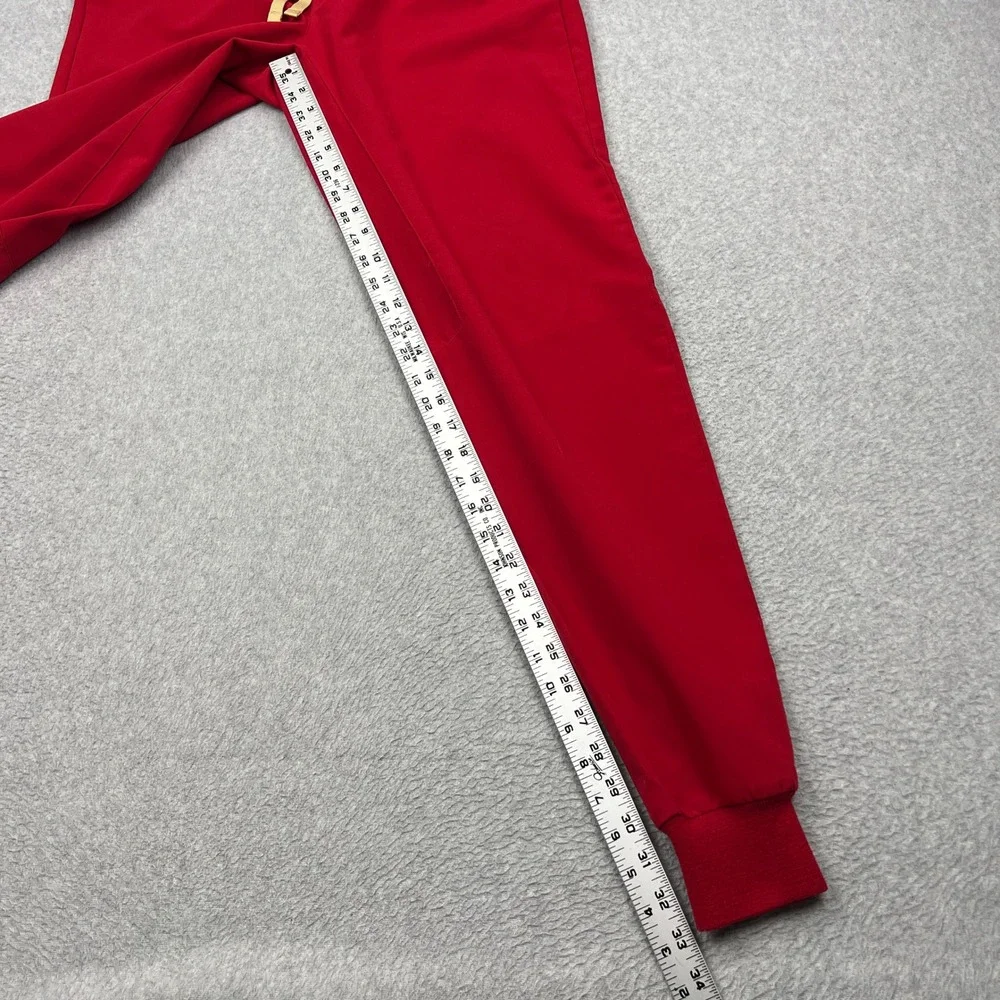 FIGS Tansen Jogger Scrub Pants Mens Medium Tall Red Technical Stretch MXXSW2004T